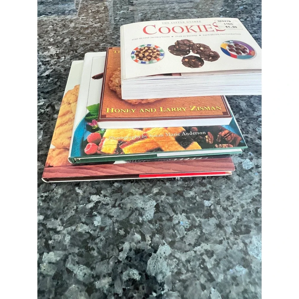 Cookie Cookbook Lot of 4 Bar Cookies A to Z Oatmeal Cookies Basic Baking Guides